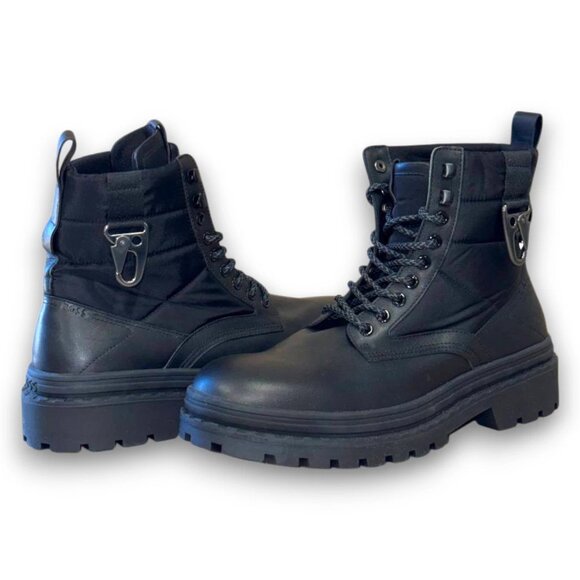 BOSS Nebular Men's Black Leather Hiking Boots US 11 (UK 10 EU 44) MSRP $315 - Picture 4 of 4